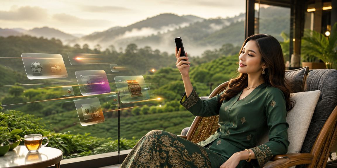 Pengguna Malaysia mengakses platform kasino mudah alih icuci88 melalui telefon pintar
